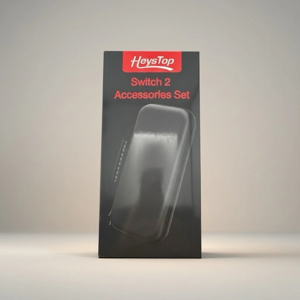 HEYSTOP  Accessories‎ Kit for Switch 2  BLK Carrying Bag Screen Protector Clear